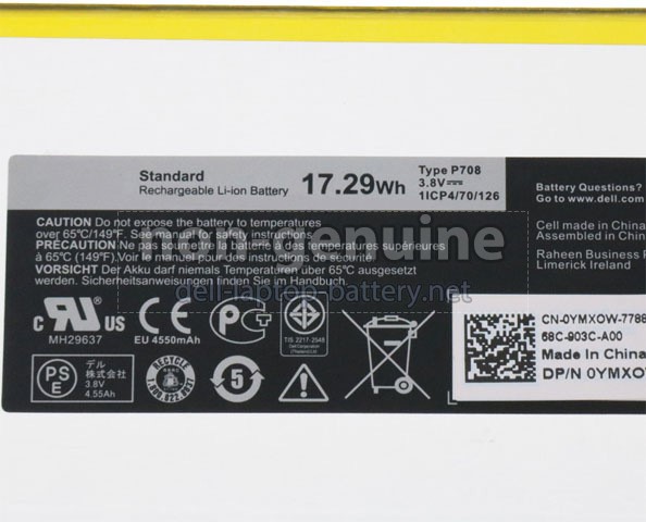 Battery for Dell Venue 7 3740 Tablet laptop