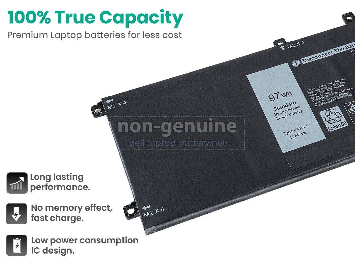 replacement Dell P102F003 battery