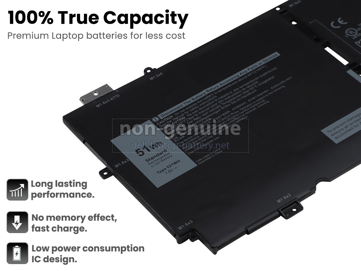 replacement Dell XPS 13 9310 2-IN-1 battery