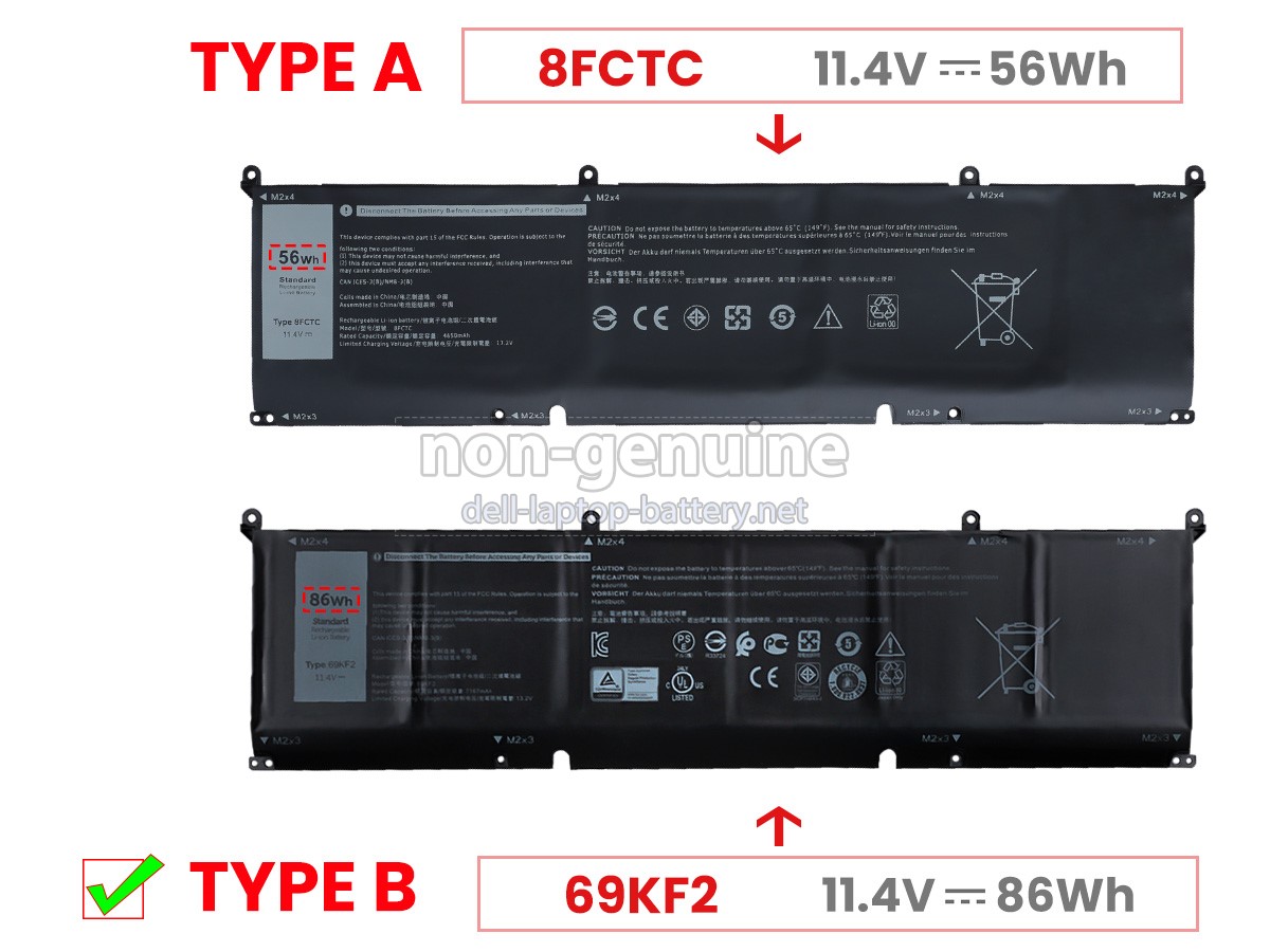 replacement Dell Inspiron 16 PLUS 7620 battery