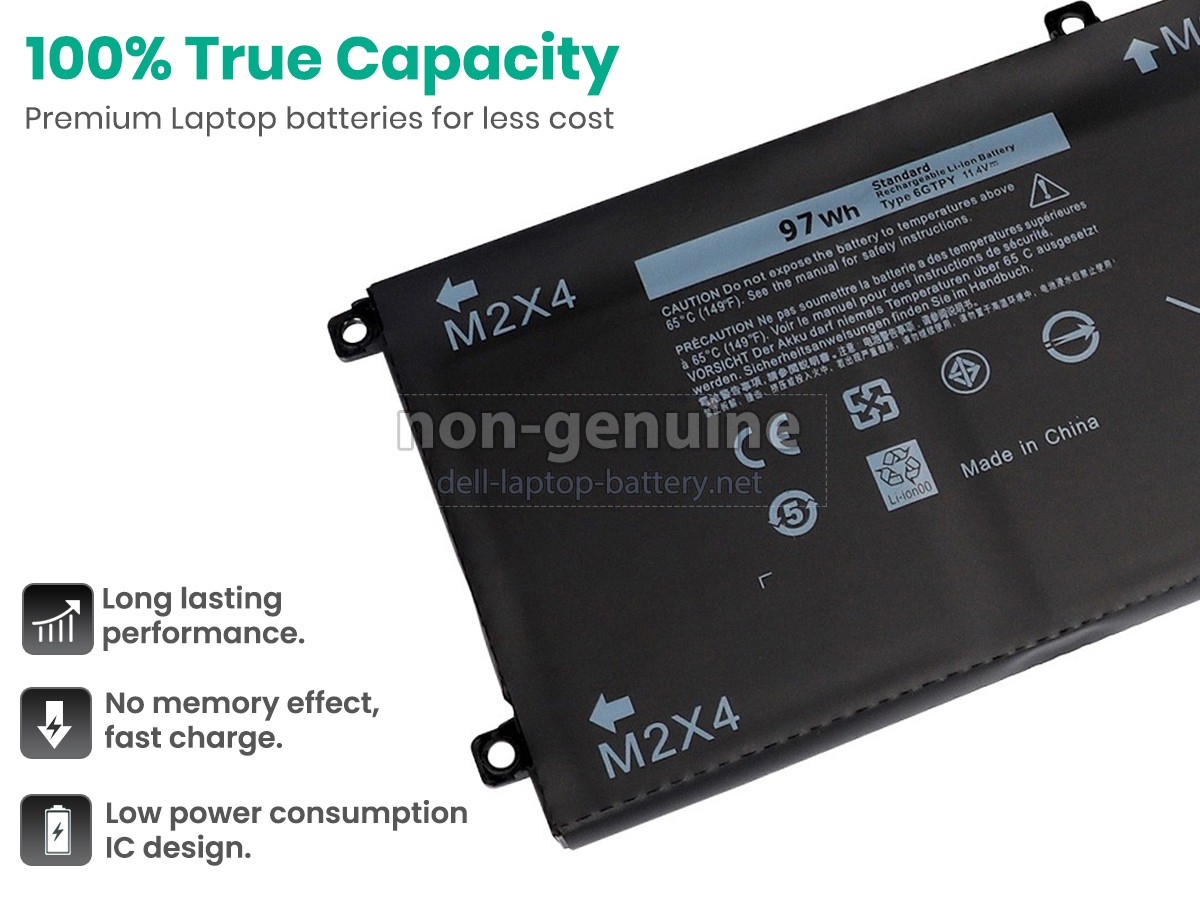 replacement Dell P102F003 battery