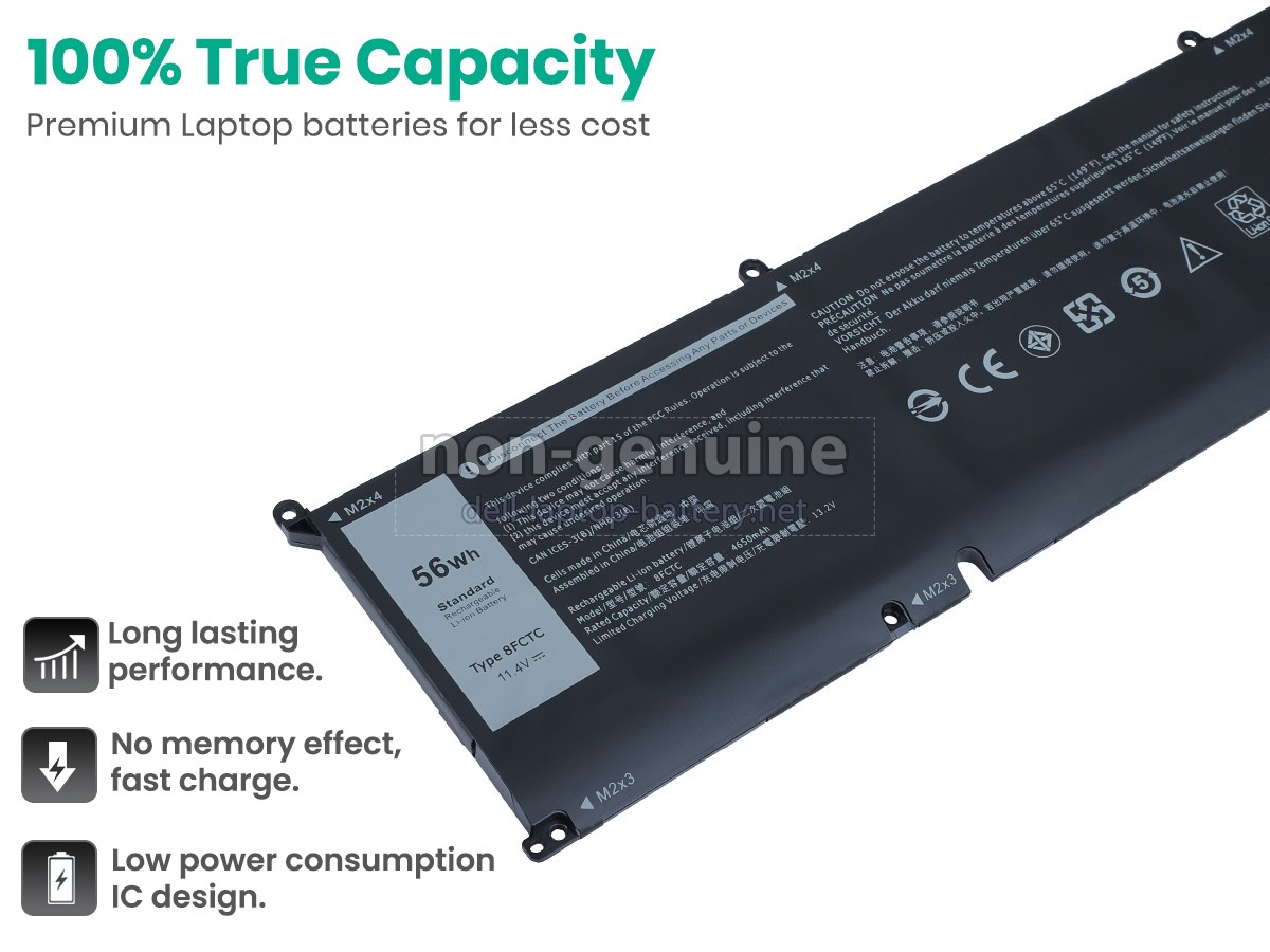replacement Dell 8FCTC battery