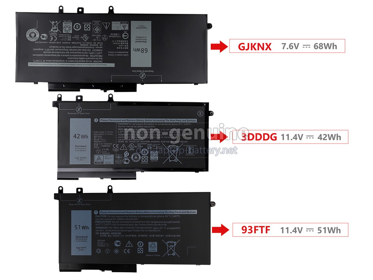 replacement Dell P72G001 battery