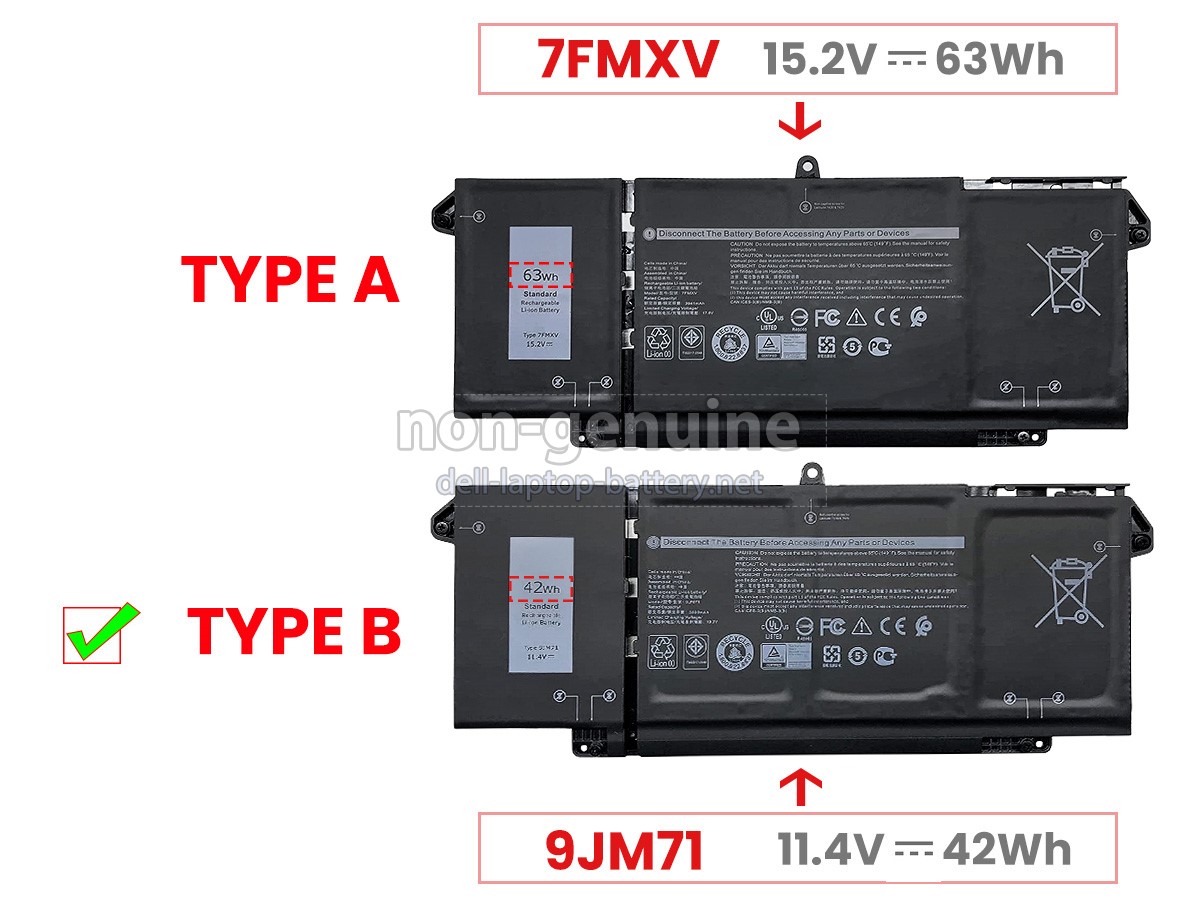 replacement Dell P110F001 battery
