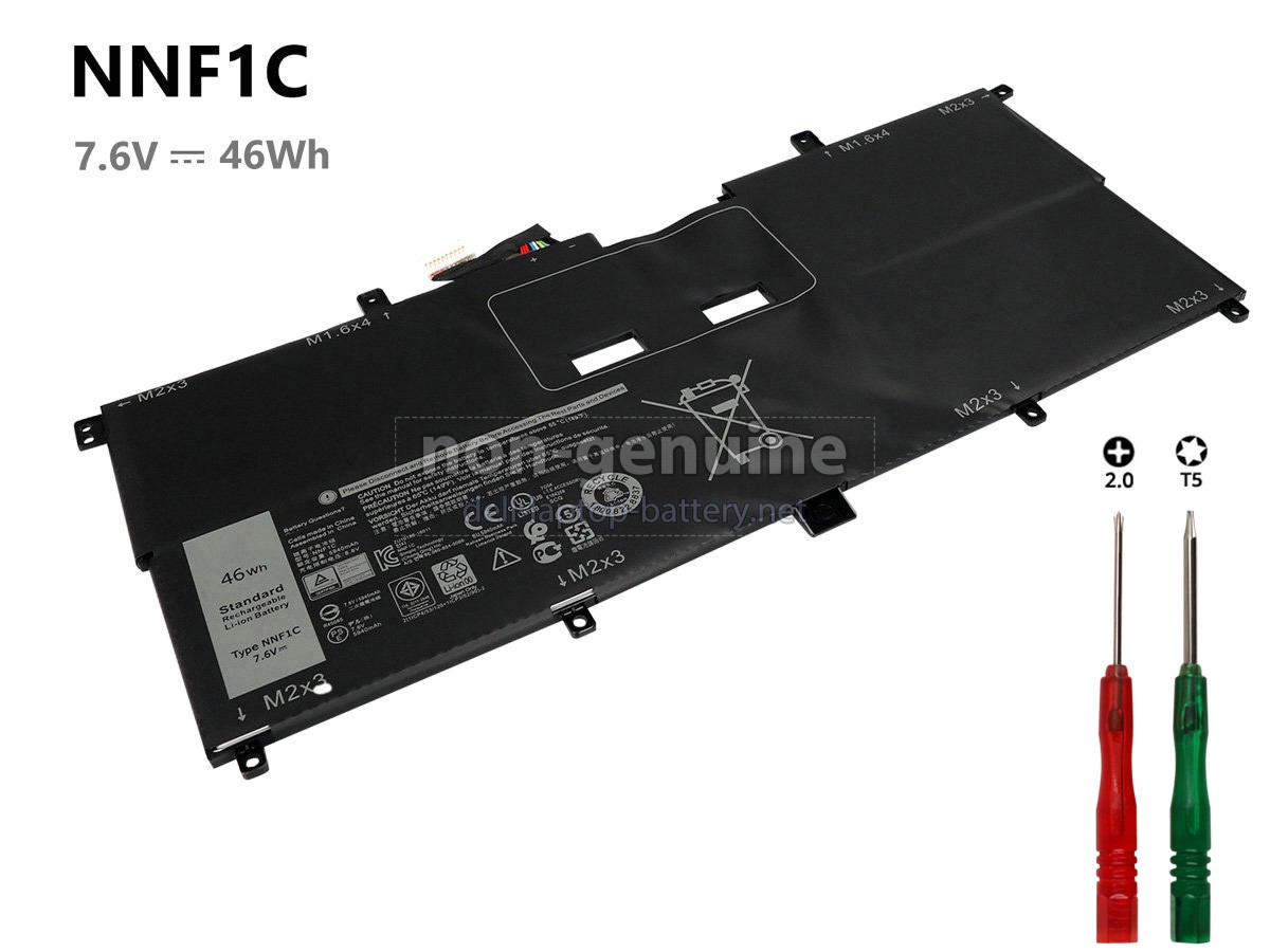 replacement Dell XPS 13 9365 2-IN-1 battery