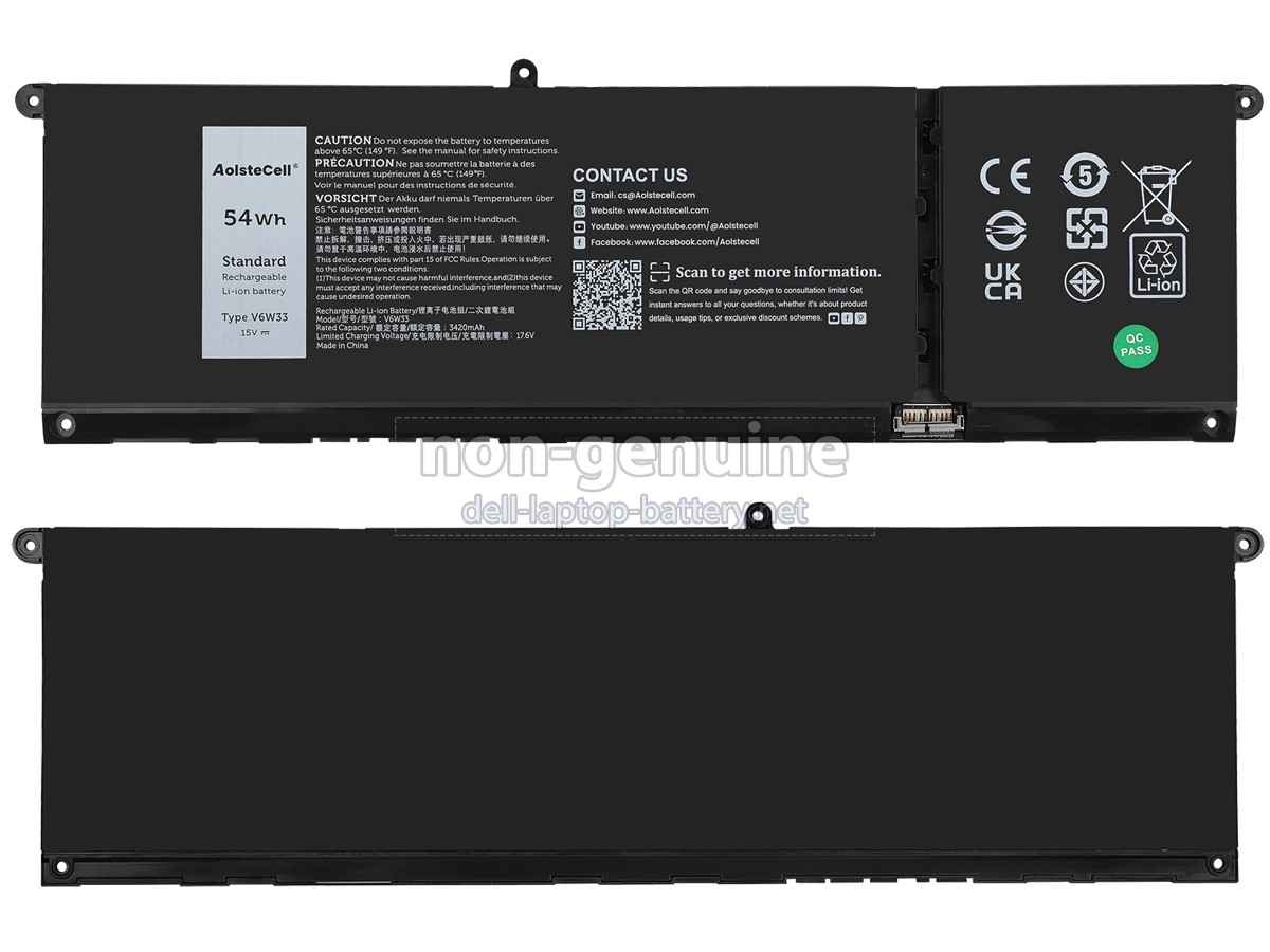replacement Dell P106F battery