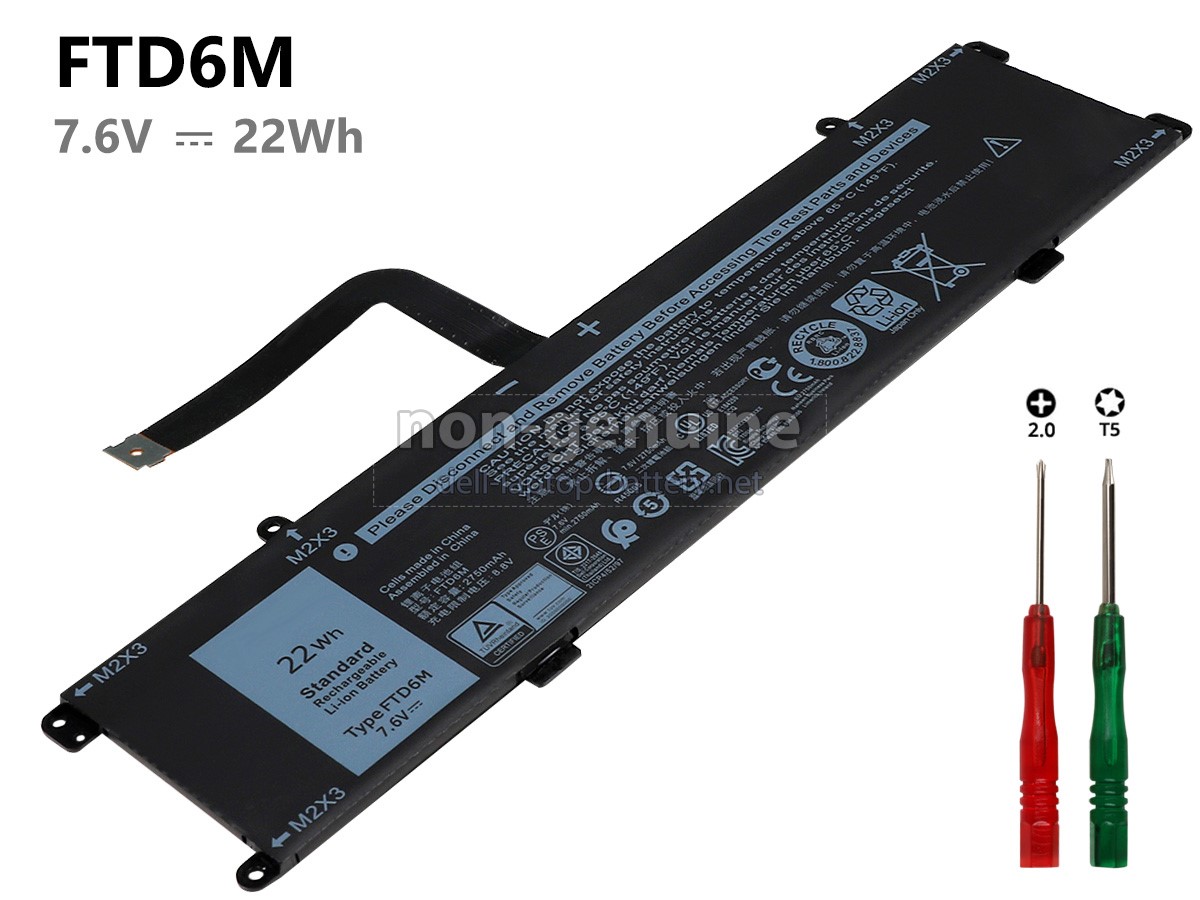 replacement Dell FTD6M battery