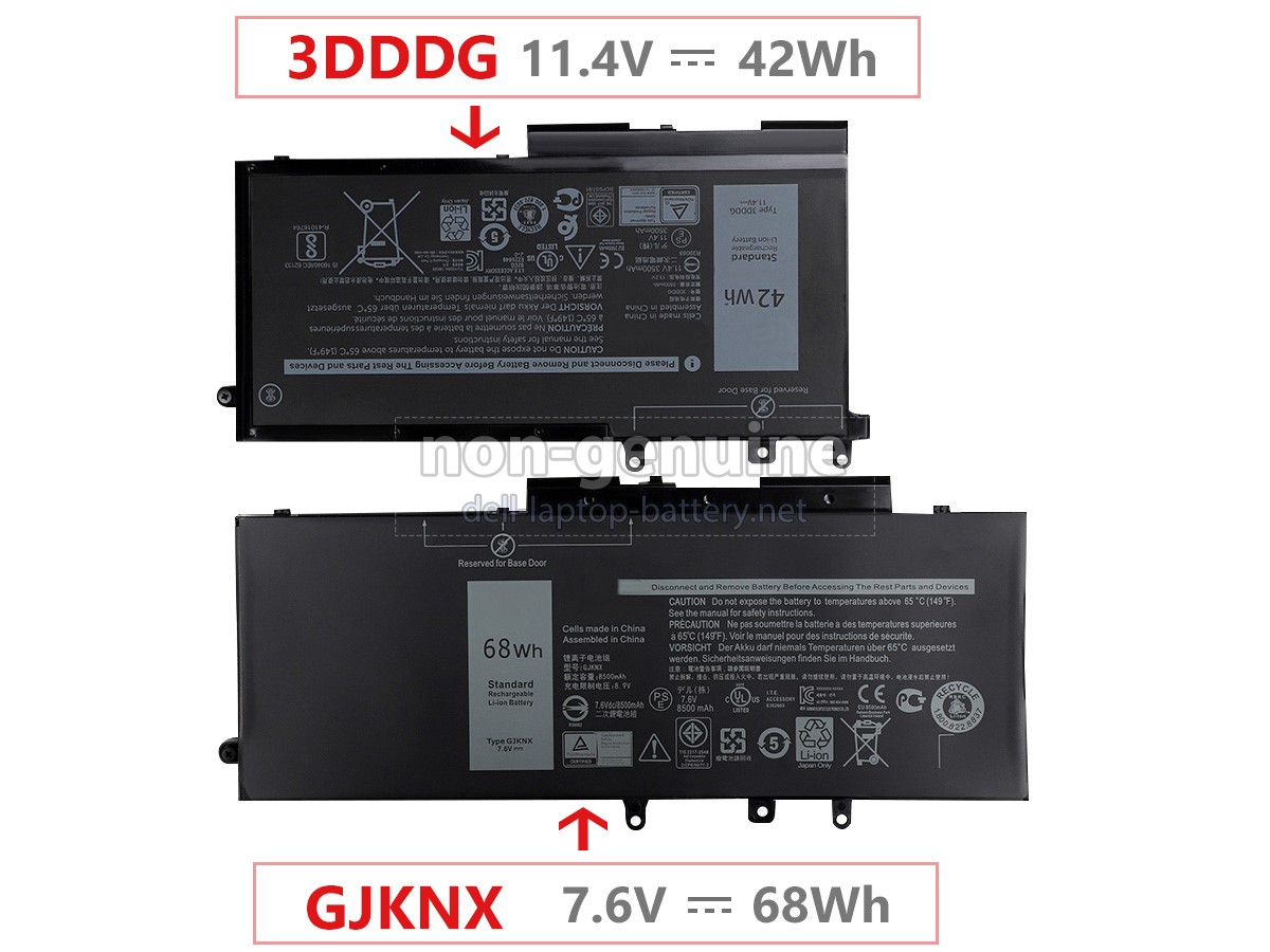 replacement Dell P72G001 battery