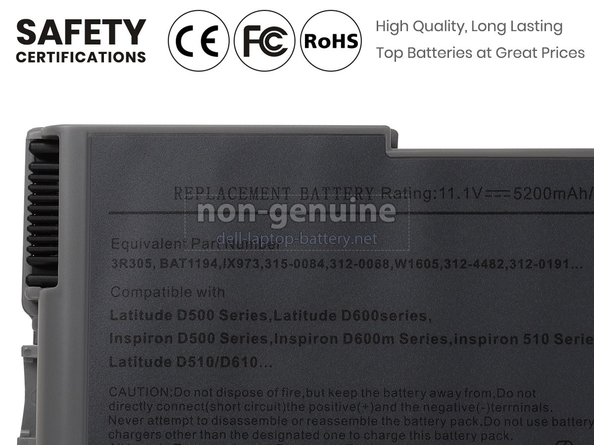 replacement Dell Latitude 600M battery