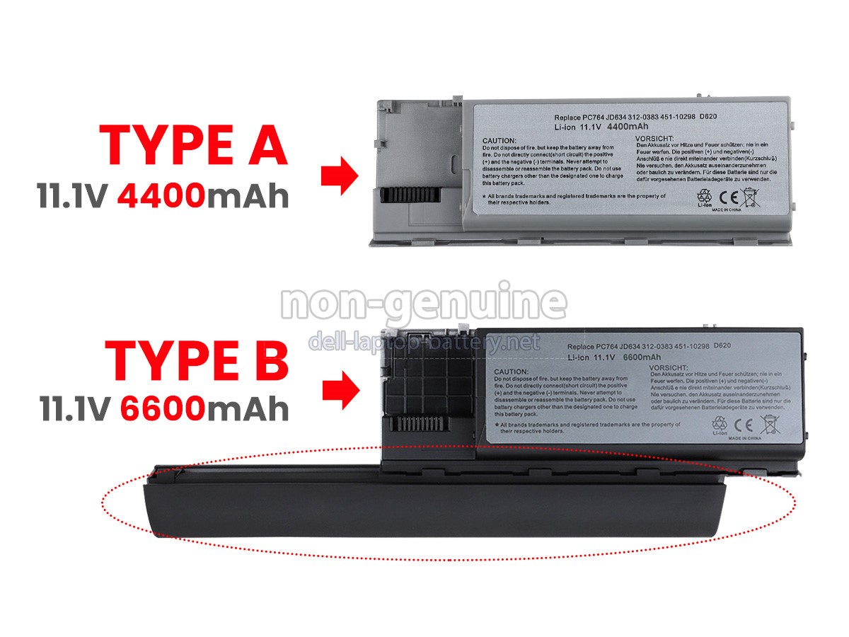 replacement Dell Latitude D640 battery