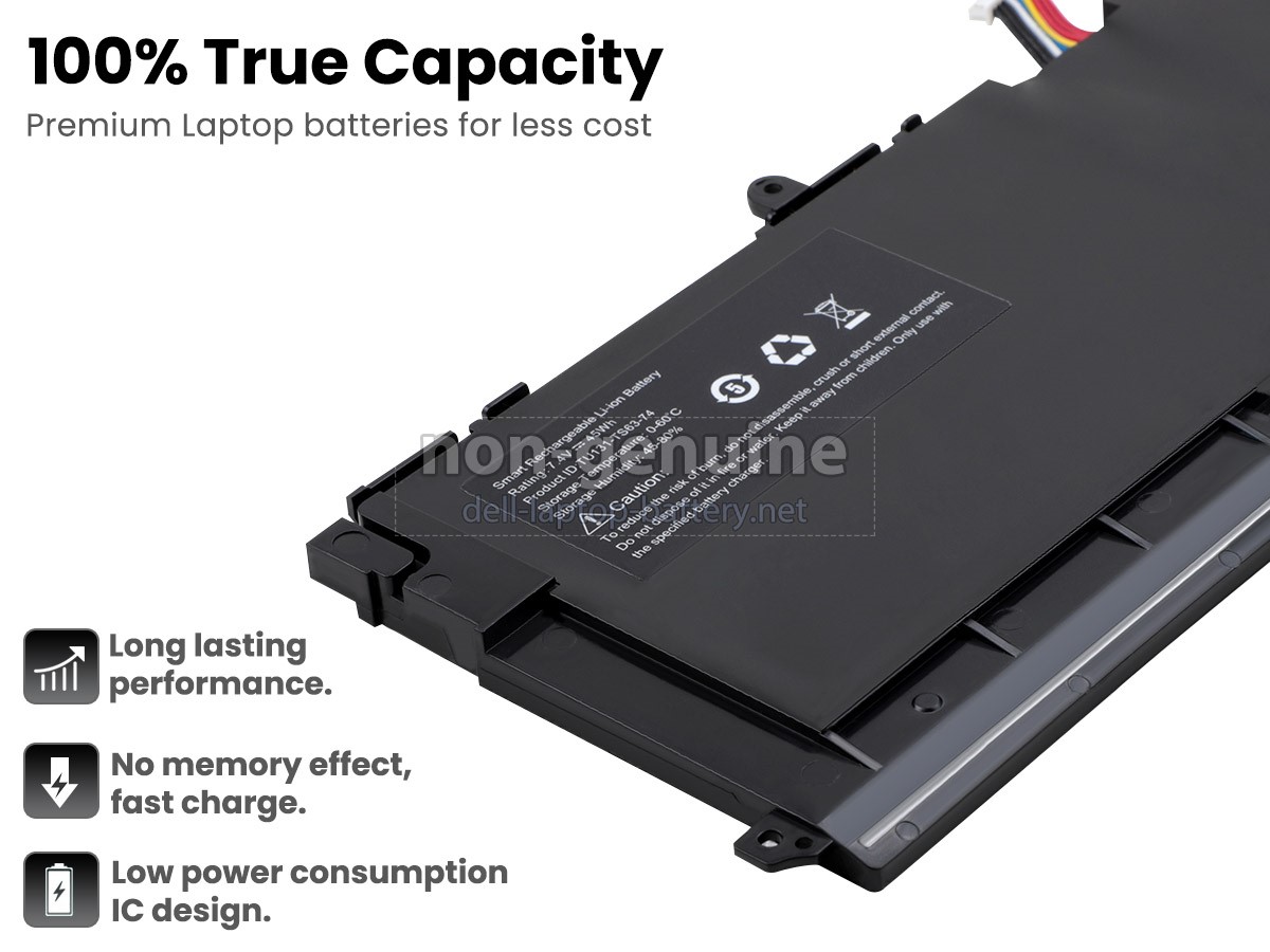 replacement Dell XPS 13-8808 battery