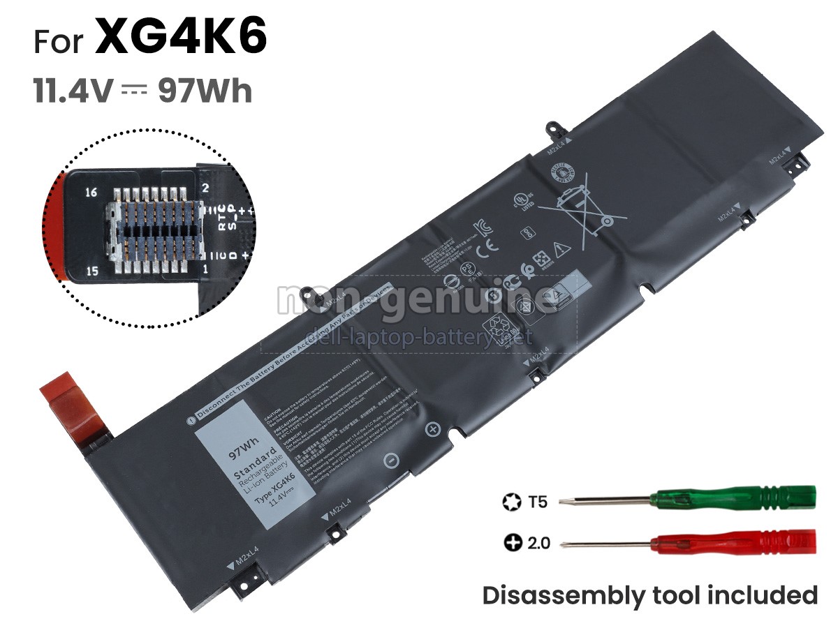 replacement Dell XPS 17 9700 battery